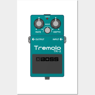 Boss TR-2 Tremelo Guitar Effect Pedal Posters and Art